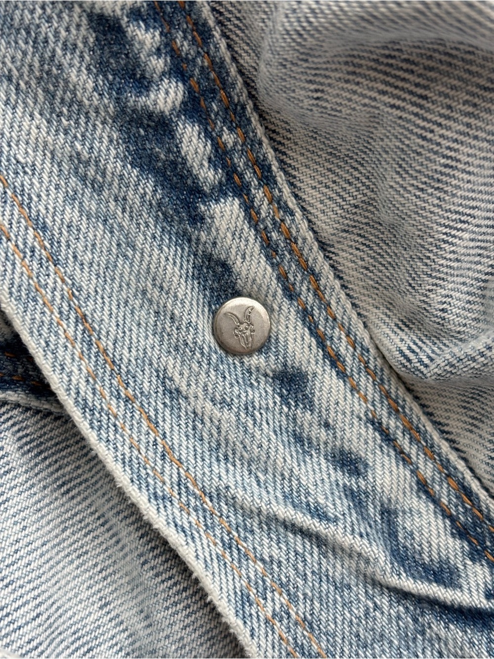 AllSaints Lily Shacket Dress Heavyweight Denim Button-Up Light Wash Women’s US 4 - Picture 11 of 15